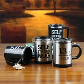 1 stks Automatische Plain Mengen koffie Thee 304 Rvs 300-350 ml Twee Types Lui Zelf roeren mok knop Drukken 350ML 1314520Special