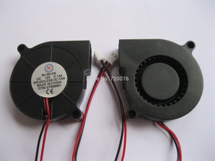 1 stks Borstelloze DC Cooling Ventilator 5015 s 12 v