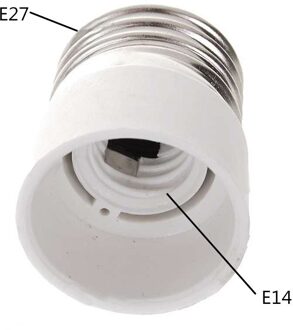 1 stks Converter E27 Naar E14 Adapter Conversie Socket Goede Materiaal Brandwerende Socket Adapter Lamphouder