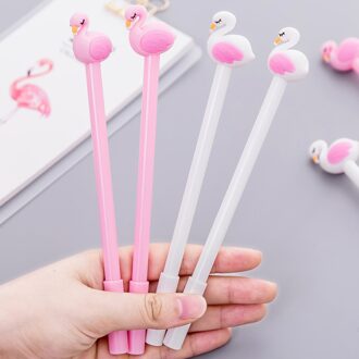 1 Stks Creatieve Flamingo Swan Gel Pen Handtekening Pen Escolar Papelaria School Office Supply Relatiegeschenk