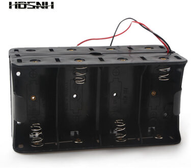 1 STKS EDT-Dual Draden Dubbele Kanten 8 Pak D Formaat Batterij Case Houder 12 V Batterij Opbergdoos voor D Formaat Batterij