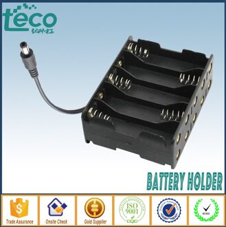 (1 stks/partij) 10 AA Batterij Houder 15 V/12 V batterij Doos Met Plug 5.5*2.1 TBH-2A-10ES