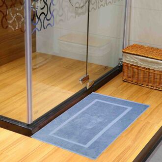 1 Stks/partij Bad Rug Handdoek Egyptische Katoen 50x80 cm/19.6x31.5 ''Badkamer Brand Handdoek Badstof pluche Zachte Absorberende sneldrogende Blauw