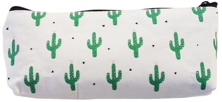 1 Stks/partij Cactus Potlood Gevallen Canvas Mooie Kantoorboekhandel Leuke Potlood Tas Doos Kantoor En School Aanbod Many cactus