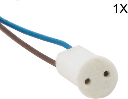 1 stks/partij G4 Keramische Hoofd LED Halogeen Lamp Base Socket Houder Connector 18 CM