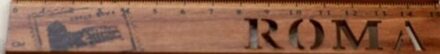 1 Stks/partij Leuke Vintage Stad Hollow Houten Liniaal Bladwijzer 15 Cm Straight Heerser Rome