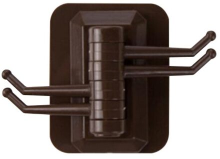 1 stks/partij Rotatie ABS Wandmontage Badkamer Haken Doek Handdoek Hanger, Blauw/Wit/Koffie C