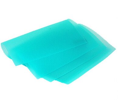 1 Stks/set Koelkast Kast Pad Antibacteriële Antifouling Meeldauw Vocht Tailorable Pad Koelkast Matten Koelkast Waterdicht blauw-transparant