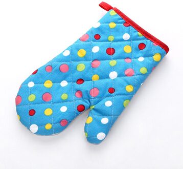 1 Stks/set Ovenwanten Bakken Anti Handschoenen Pad Oven Isolatie Mat Antislip Handschoenen Bakken keuken Gereedschap blauw