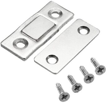 1 Stks/set Sterke Deurdranger Magnetische Deur Catch Klink Voor Meubels Kastdeur Ultra Dunne Met Schroeven Magneet Kast B2X3