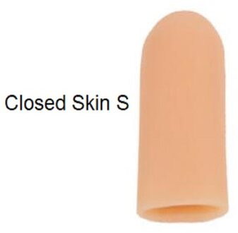 1 Stks/set Vinger Teen Protector Siliconen Gel Cover Cap Pijnbestrijding Voorkomen Blaren Likdoorns Nail Gereedschap Voetverzorging Teen sepa close huid S