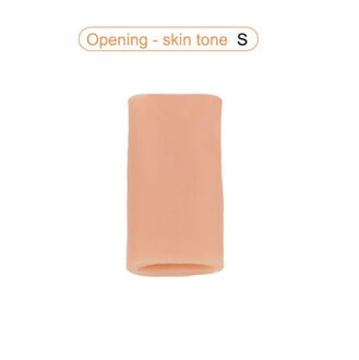 1 Stks/set Vinger Teen Protector Siliconen Gel Cover Cap Pijnbestrijding Voorkomen Blaren Likdoorns Nail Gereedschap Voetverzorging Teen sepa open huid S