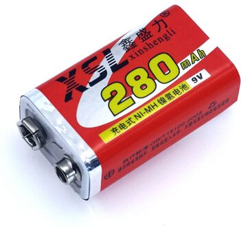 1 stks XSL 9 v 6F22 280 mah Ni-Mh Oplaadbare batterij voor Multimeter Draadloze Microfoon Meter Speelgoed Afstandsbediening gebruik