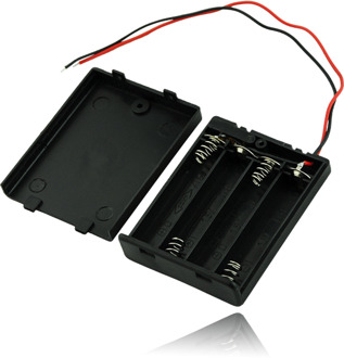 1 Stuk 2x 3x 4x Aaa Batterij Houder Storage Case Met Aan/Uit Schakelaar Lead Kabel 2 3 4 slots Aaa Batterij Container Organizer