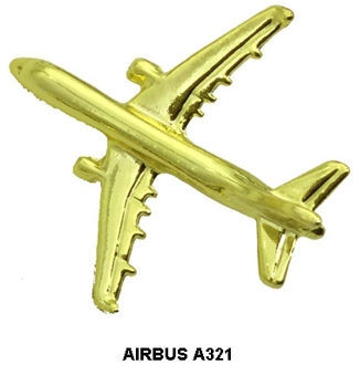 1 Stuk Airbus Badge, Metaal, Zilver, vliegtuig Vorm Broochspecial Persoonlijkheid Souvenir Voor Filght Crew Pilot Avaiton Lover A320 1 goud 1 zilver