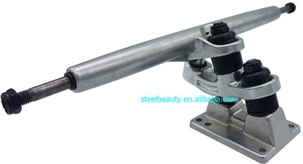 1 Stuk Alleen Dubbele Floor Longboard Trucks 7Inch 9.25Inch Gebruikt Voor Bijpassende Elektrische Skateboards Zwaartekracht Casting Goede 1stk zilver 9.25duim