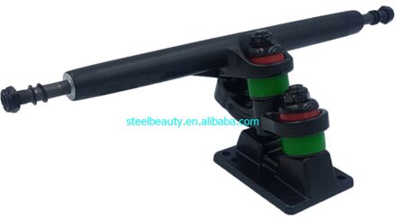 1 Stuk Alleen Dubbele Floor Longboard Trucks 7Inch 9.25Inch Gebruikt Voor Bijpassende Elektrische Skateboards Zwaartekracht Casting Goede 1stk zwart 9.25duim