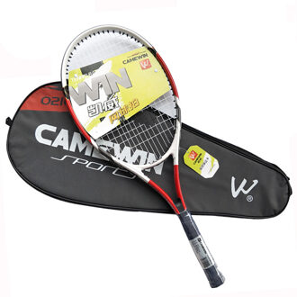 1 Stuk Aluminium Tennisracket CAMEWIN Brand Tennisracket met Tas Voor Mannen en Vrouwen (kleur: zwart Rood)