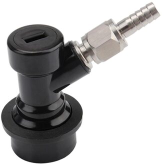 1 Stuk Bal Lock Mfl Gas & Liquid Bier Snelkoppelingen Set Tapkop, 1/4 ", zwart/Wit