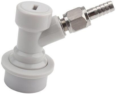 1 Stuk Bal Lock Mfl Gas & Liquid Bier Snelkoppelingen Set Tapkop, 1/4 ", zwart/Wit