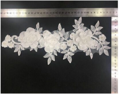 1 Stuk Borduurwerk Patch Doek Sticker Kleding Accessoires Bloem Doek Sticker Denim Patch Bloem Kleding Patch Sticker 16.38cm