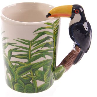 1 Stuk Dier Olifant Vormige Handvat Mok Keramische Koffie Melk Thee Mok 3D Dier Vorm Panda cup 2