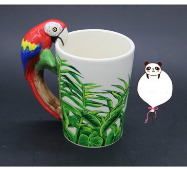 1 Stuk Dier Olifant Vormige Handvat Mok Keramische Koffie Melk Thee Mok 3D Dier Vorm Panda cup 8