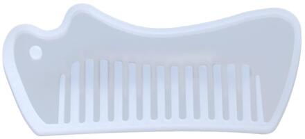 1 Stuk Diy Clear Silicone Voor Kam Mal Voor Epoxyhars Met Echte Bloem Handgemaakte Sieraden Gereedschap Hars Mallen Voor sieraden