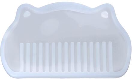 1 Stuk Diy Clear Silicone Voor Kam Mal Voor Epoxyhars Met Echte Bloem Handgemaakte Sieraden Gereedschap Hars Mallen Voor sieraden