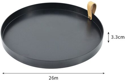 1 Stuk Eenvoudige Effen Kleur Ronde Opbergvak Draagbare Slaapkamer Tafel Decoratieve Cosmetica Sieraden Diversen Display Organizer 3