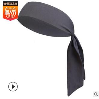 1 stuk Effen kleur Unisex Haar band zweetband bandage hoofdband elastische sport Yoga running tennis rijden haarband Zweet Band donker grijs