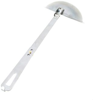 1 Stuk Food Grade Roestvrij Stalen Lepel Draagbare Opvouwbare Pollepel Lepels Voor Outdoor Camping Kookgerei Accessoires