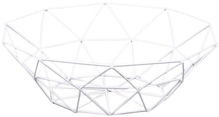 1 stuk Fruit Kom BasketSimple stijl Geometrische Fruit Groente Draad Mand Metalen Kom Keuken Opslag Desktop metalen fruitmand