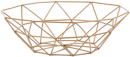 1 stuk Fruit Kom BasketSimple stijl Geometrische Fruit Groente Draad Mand Metalen Kom Keuken Opslag Desktop metalen fruitmand