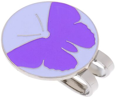 1 Stuk Golfbal Marker Hoed Magnetische Clip Golf Cap Clip Haak Hoed Clip Duurzaam Golf Golf Accessoires Golf training Aids paars