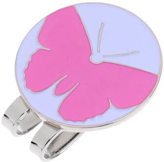 1 Stuk Golfbal Marker Hoed Magnetische Clip Golf Cap Clip Haak Hoed Clip Duurzaam Golf Golf Accessoires Golf training Aids roze