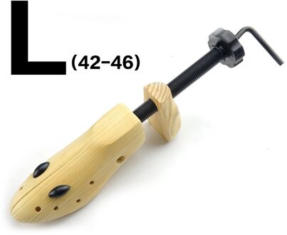 1 Stuk Hout 2-Manier Houten Schoenspanners Verstelbare Vorm Voor Vrouwen Schoenen Boom Professionele Schoen Brancard Extender keeper Verbreden bruin L
