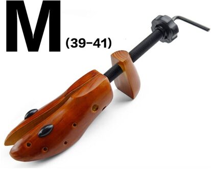 1 Stuk Hout 2-Manier Houten Schoenspanners Verstelbare Vorm Voor Vrouwen Schoenen Boom Professionele Schoen Brancard Extender keeper Verbreden bruin M