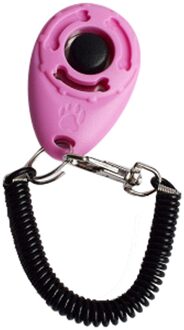 1 Stuk Huisdier Van De Hond Klik Clicker Training Trainer Hulp Wrist Strap 4 Stuk Hond Pet Klik Clicker Training trainer Hulp roze