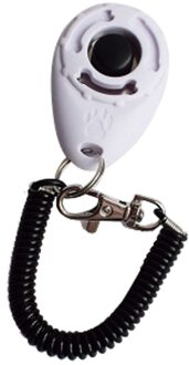 1 Stuk Huisdier Van De Hond Klik Clicker Training Trainer Hulp Wrist Strap Hulp Te Verstelbare Polsband Geluid Sleutelhanger hond Repeller