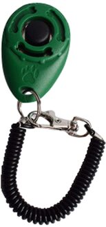 1 Stuk Huisdier Van De Hond Klik Clicker Training Trainer Hulp Wrist Strap Hulp Te Verstelbare Polsband Geluid Sleutelhanger hond Repeller