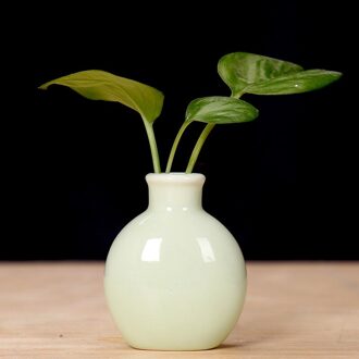 1 Stuk Keramische Mini Bloemenvaas Home Tuin Decoratie Planter Pot Leuke Bloempot Planter Desktop Vaas Home Office Bonsai Pot groen