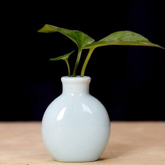 1 Stuk Keramische Mini Bloemenvaas Home Tuin Decoratie Planter Pot Leuke Bloempot Planter Desktop Vaas Home Office Bonsai Pot lucht blauw