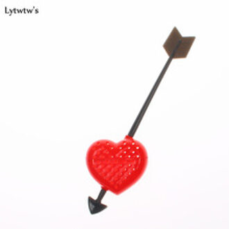 1 Stuk Maak Thee Zetgroep Tassen Zeef Theelepel Filter Liefde Hart Keuken Plastic Organizer Diffuser Valentijnsdag
