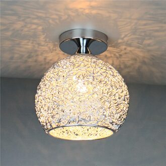 1 Stuk Moderne Led Opknoping Plafondlamp Kleurrijke E27 Hanglamp Voor Slaapkamer Kinderkamer Balkon Gangpad Gang zilver