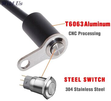 1 Stuk Motorfiets Switch On-Off Stuur Verstelbare Mount Waterdichte Schakelaars Knop Dc 12V Koplamp