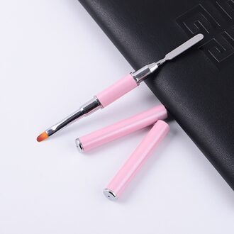 1 Stuk Nail Art Gel Pen Dual-Gebruik Geschilderd Fototherapie Pen Extension Gel Pen Tweekoppige Nail Pen embossing Stick Nail Borstel licht poeder