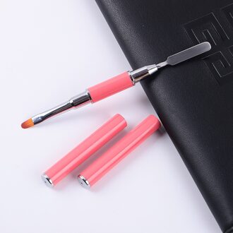 1 Stuk Nail Art Gel Pen Dual-Gebruik Geschilderd Fototherapie Pen Extension Gel Pen Tweekoppige Nail Pen embossing Stick Nail Borstel watermeloen rood
