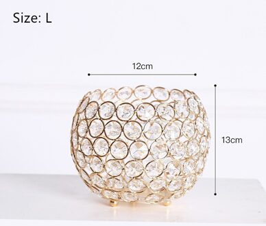 1 Stuk Nordic Romantische Crystal Kandelaar Hollow Out Kaarshouder Wedding Decor Props Tafelblad Ornament