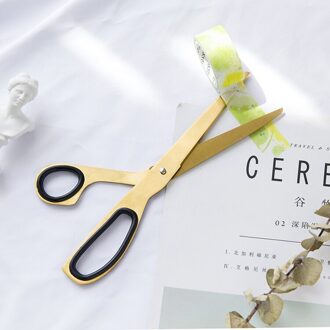 1 Stuk Nordic Stijl Messing Gouden Schaar Voor Home School Office Briefpapier Eenvoudige Asymmetrische Cutting Accessoires
